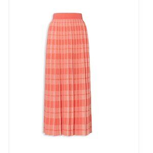 Kate Spade Pleated Checked Skirt  - Size S